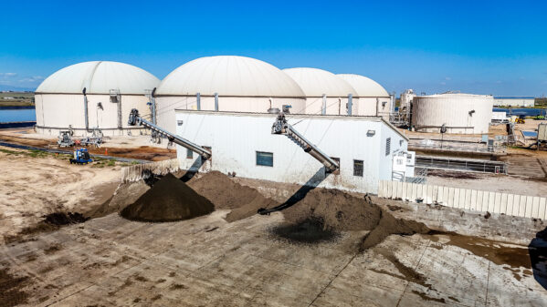 centrisys centrifuge digester in background